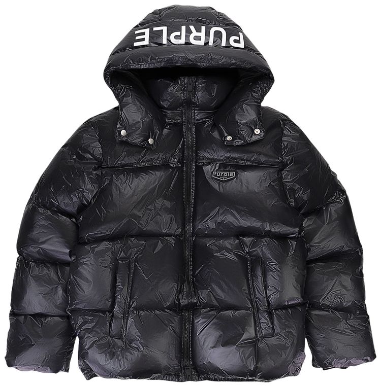 

Куртка PURPLE BRAND Nylon Down Puffer Jacket 'Black', черный