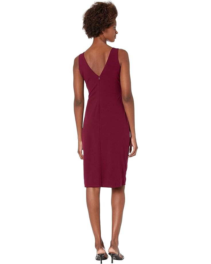 

Платье MARINA Stretch Crepe V-Neck Bow Dress, цвет Wine