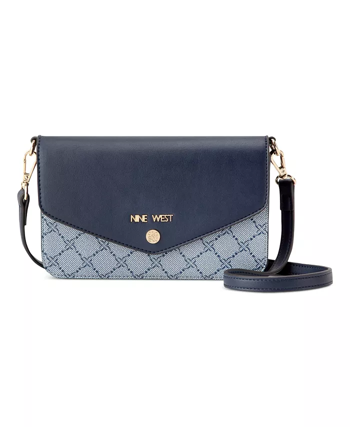 

Кошелек-косметичка на пояс Caireann Phone Crossbody Wallet Nine West, синий