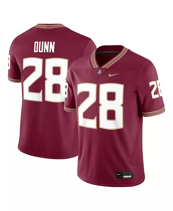 

Мужская игровая футболка Florida State Seminoles с именем Warrick Dunn в цвете Garnet, для выпускников Nike