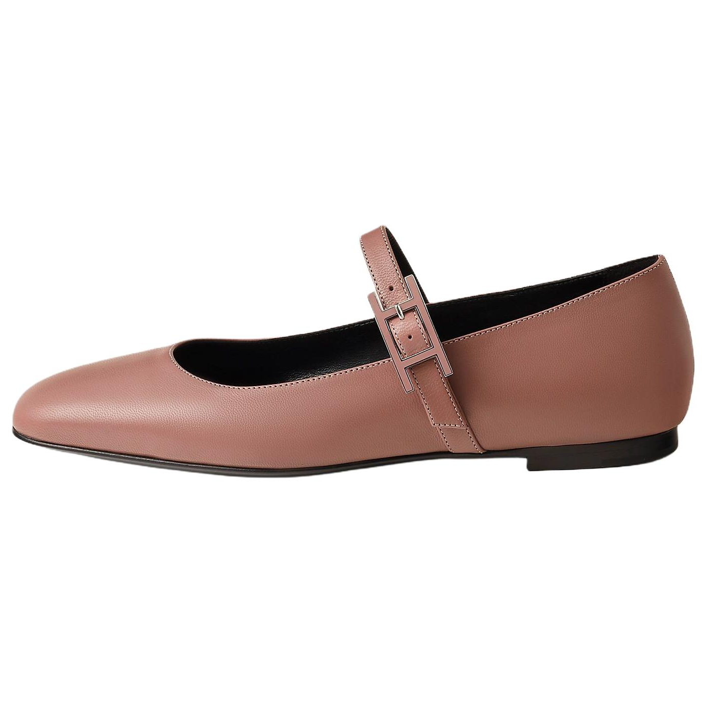 HERMES Туфли Mary Jane Flat женские, розово-красные