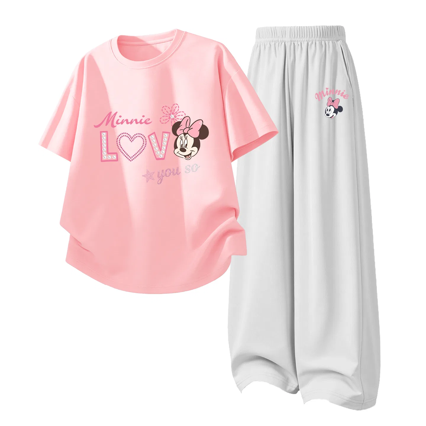 Детский спортивный костюм Disney Casual Sportswear 2 Piece Set, темно-белый и темно-синий — фото 4