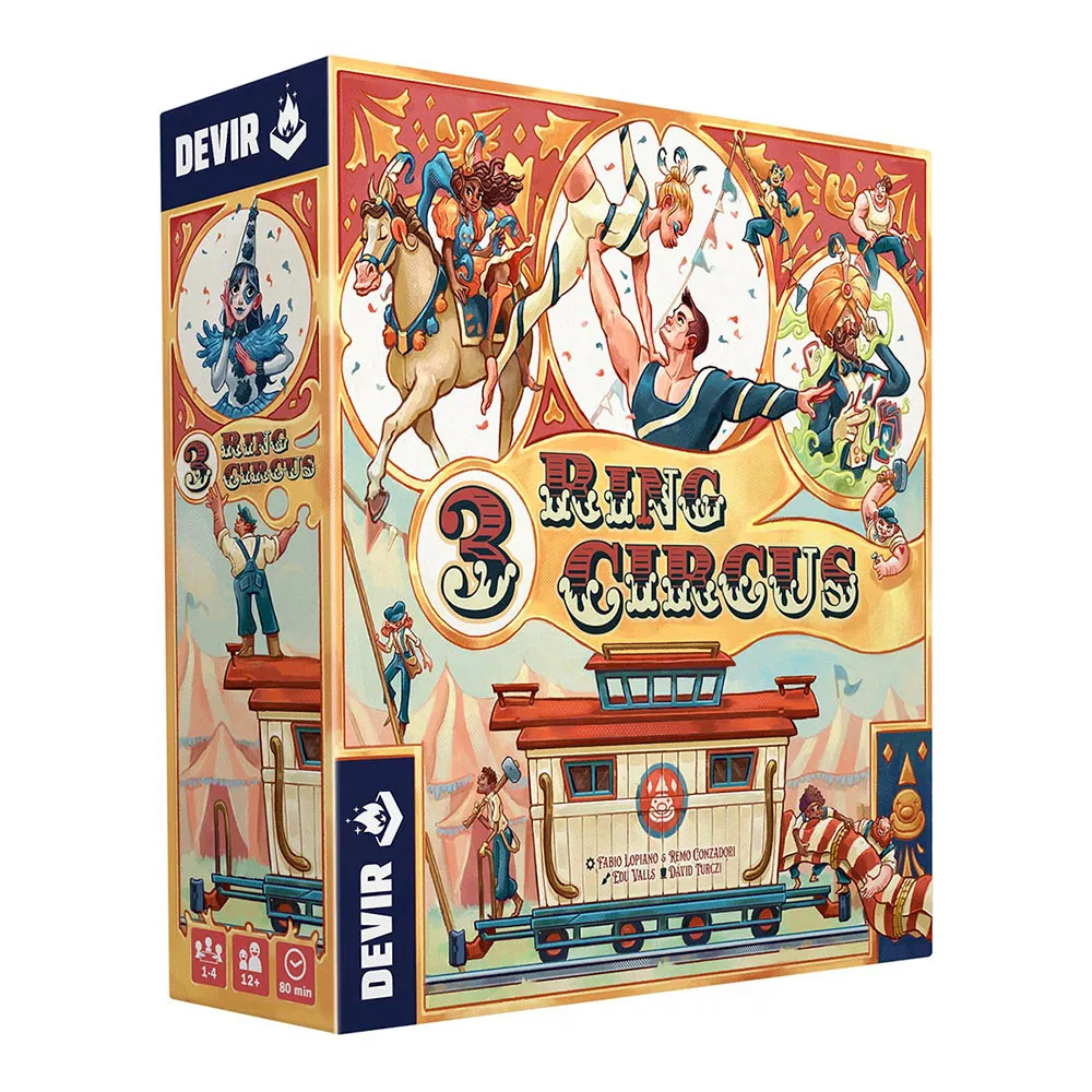 

Детская настольная игра Devir 3 Ring Circus, мультиколор