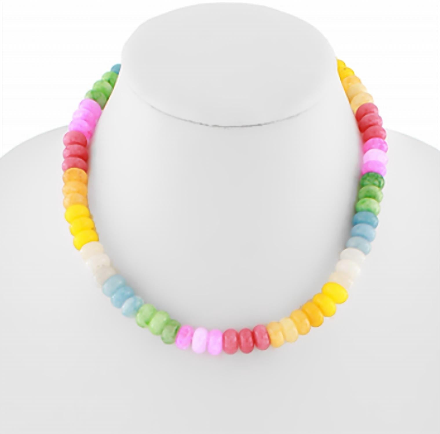 

Женское ожерелье из пастельных камней, разноцветное Golden Stella, Multicolor