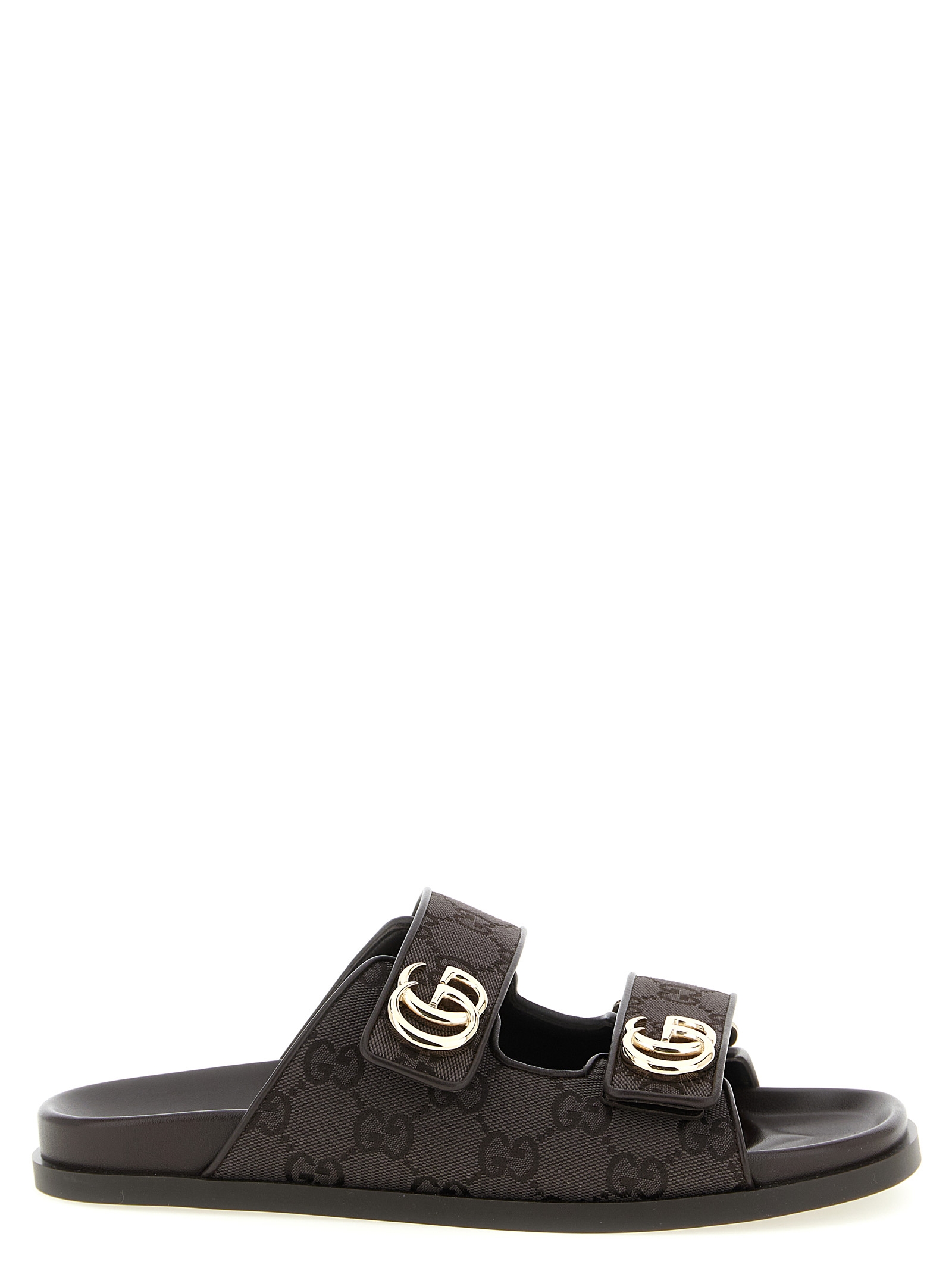 Сланцы «Doppia G» GUCCI, коричневый
