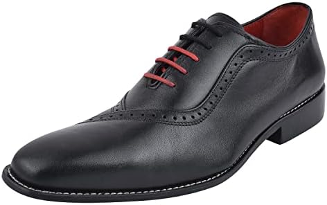 

Мужские оксфорды LIBERTYZENO с блестящим носком из натуральной кожи на шнуровке, для взрослых, для Рождества, черный