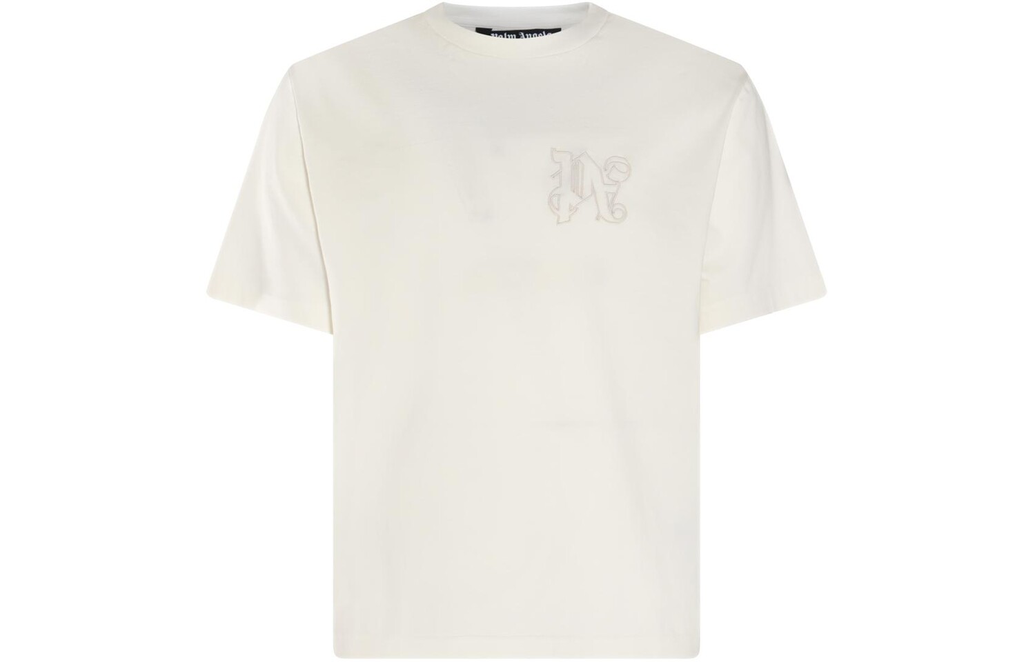 

Футболка из хлопка с вышитым логотипом Palm Angels, белый