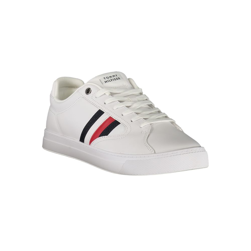 Белые кожаные мужские кроссовки Tommy Hilfiger, белый — фото 2