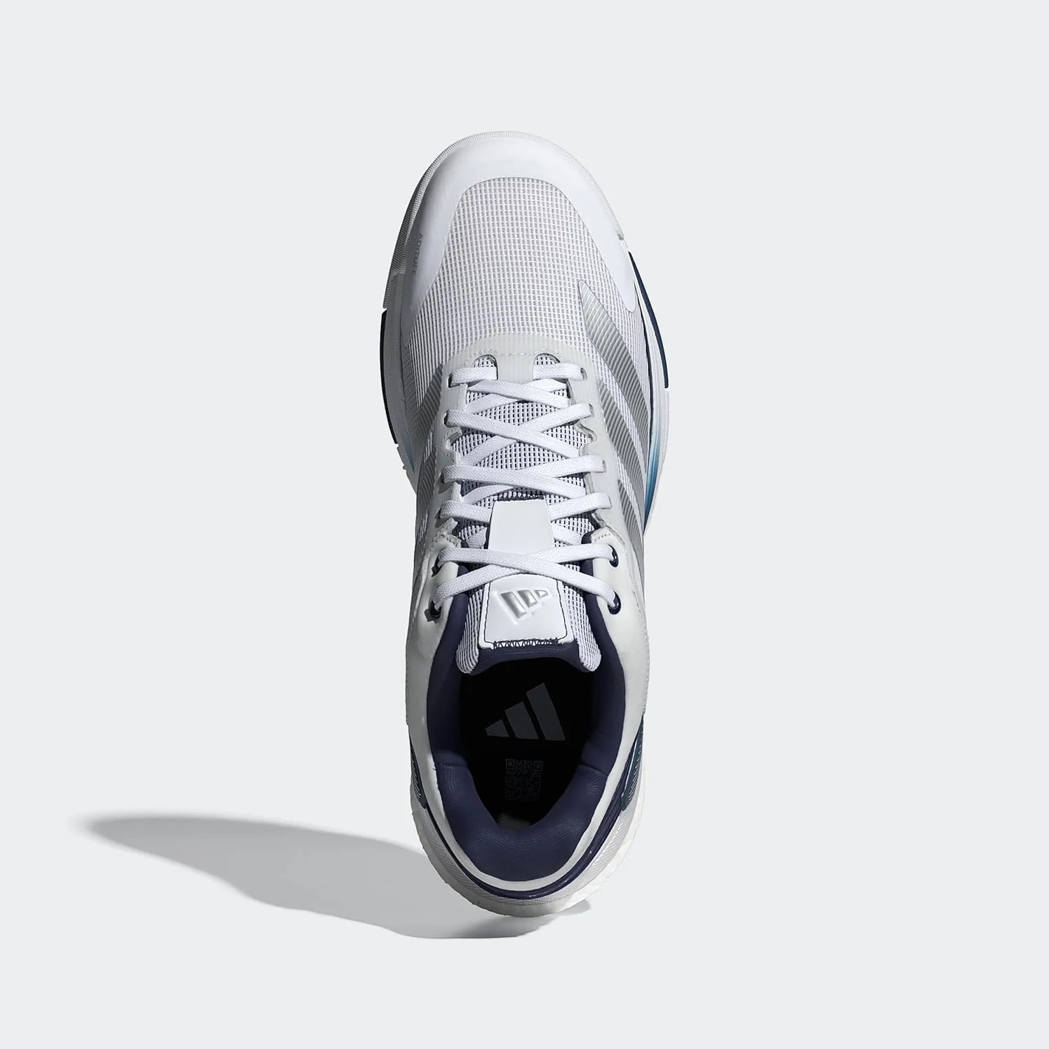 Кроссовки для падела Adidas Crazyquick Boost, белый/темно-синий — фото 3