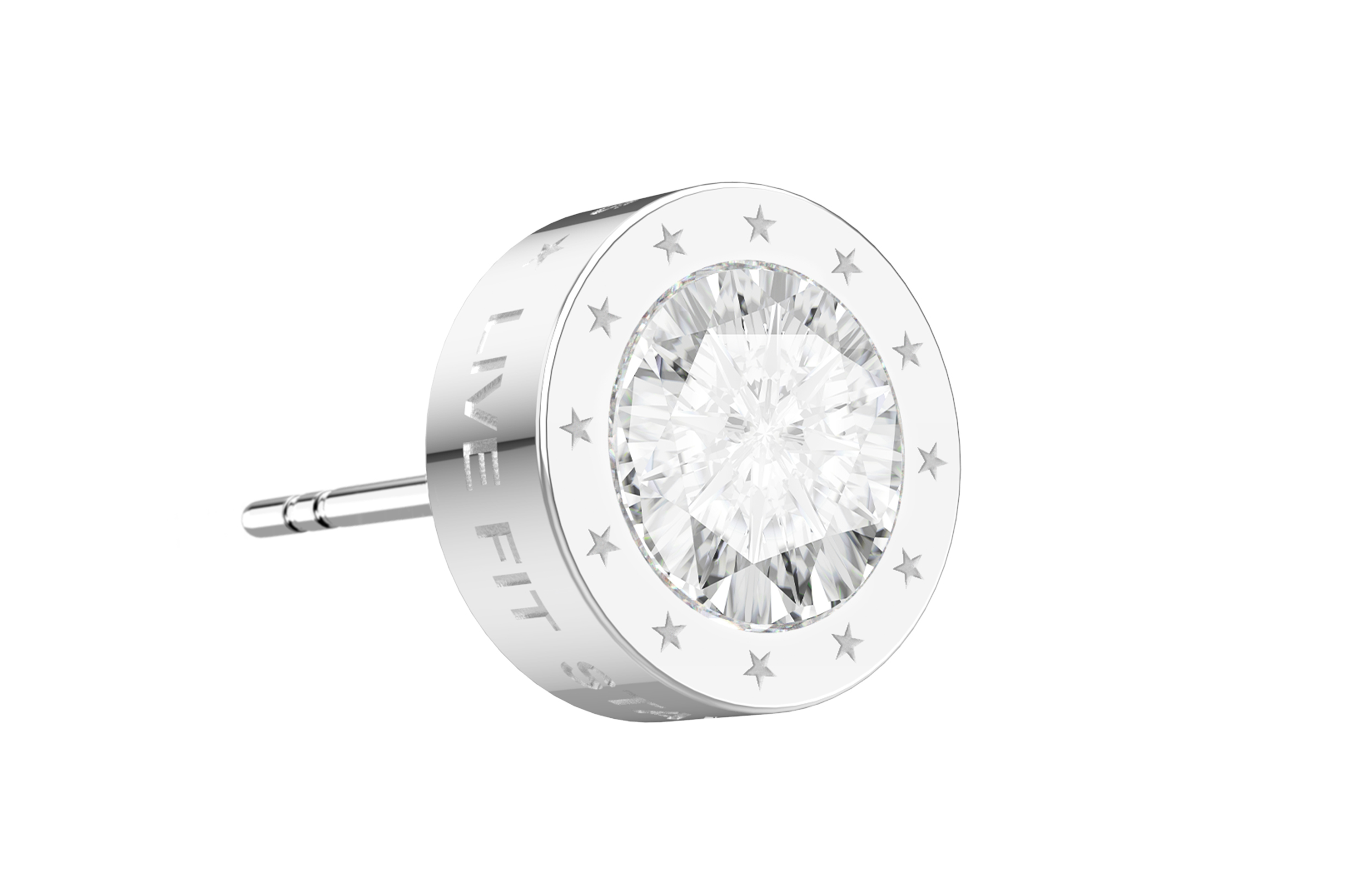 

RAWNESS Титановые стальные серьги-гвоздики унисекс silver gold black diamond