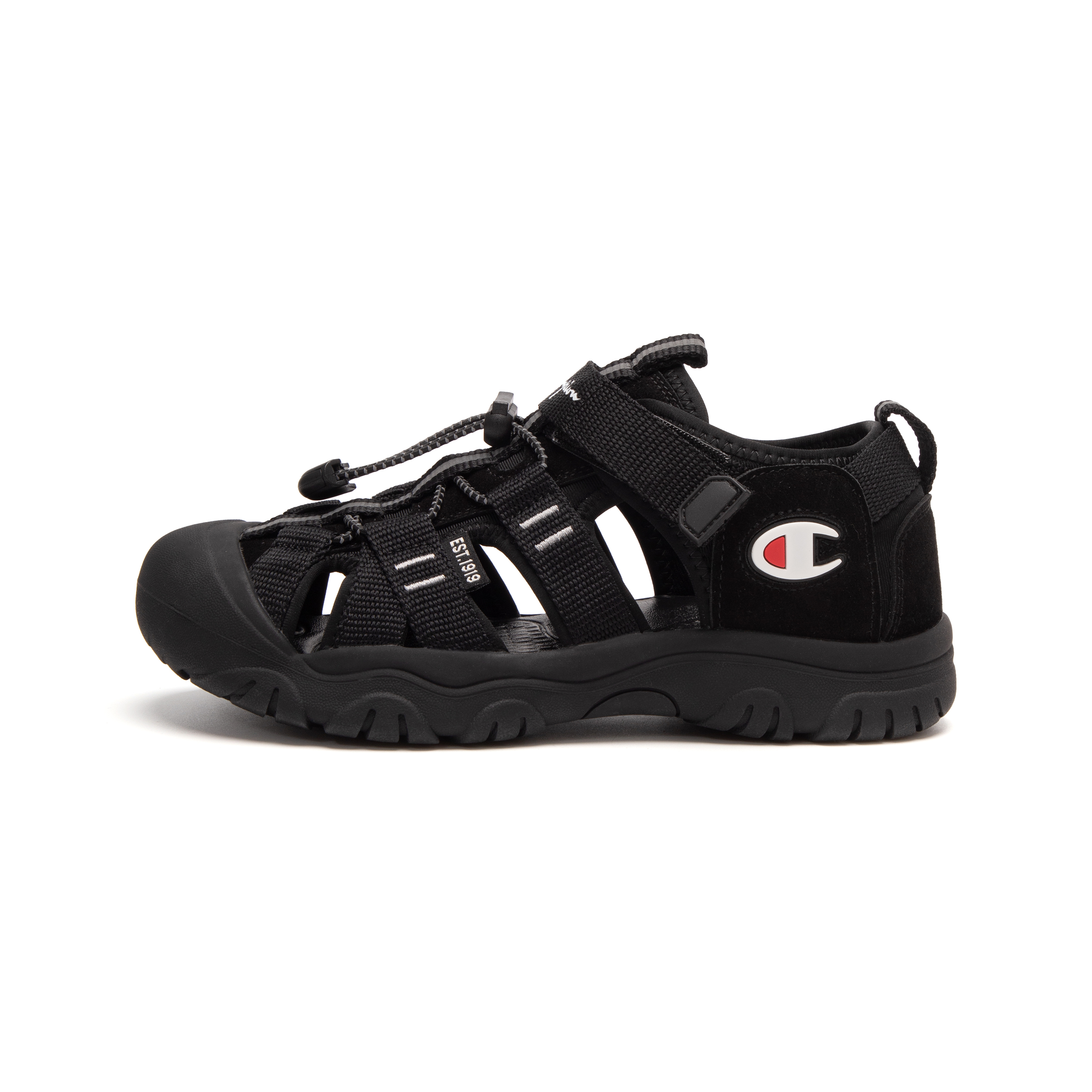 

Champion Kids Сандалии с низким верхом, амортизирующие, устойчивые к истиранию, противоскользящие, черные, детские