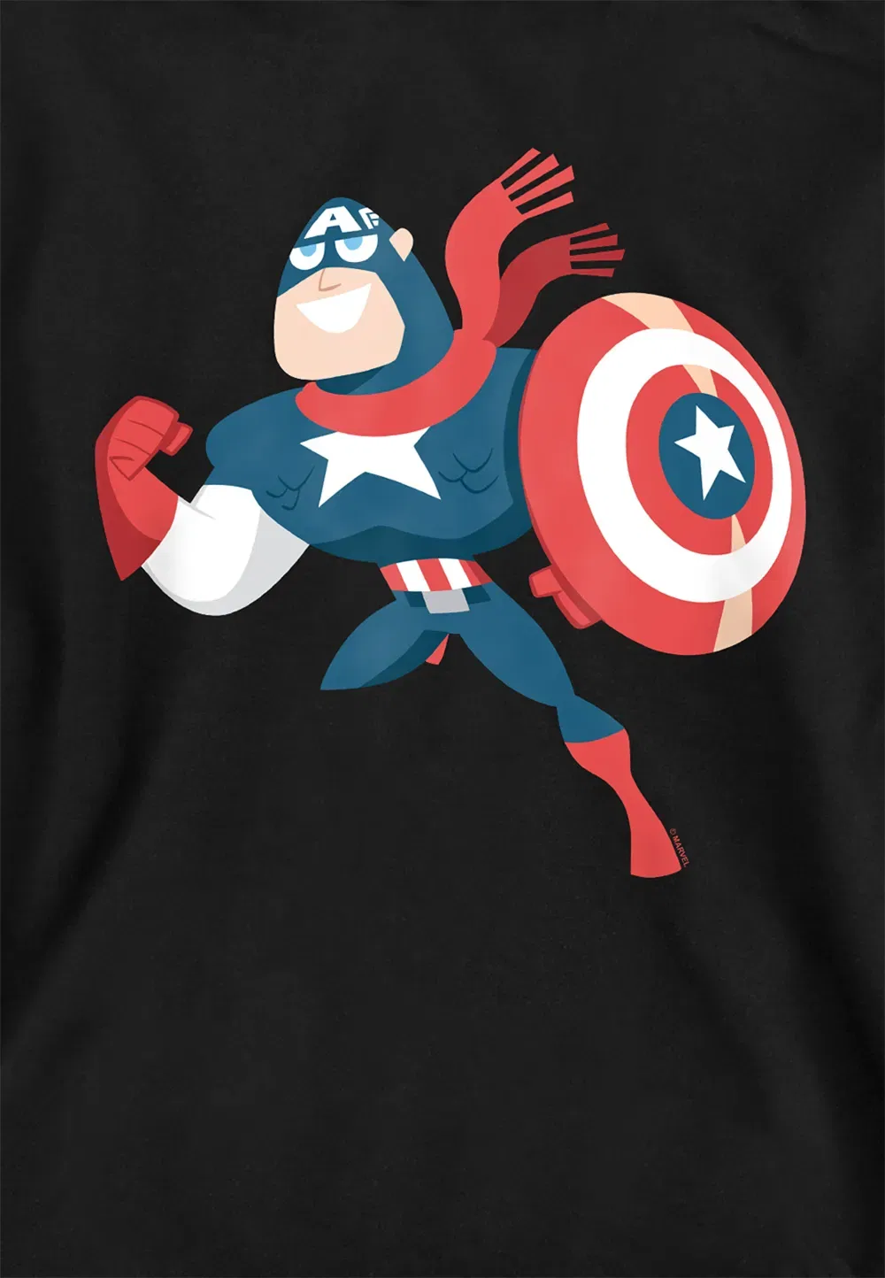 Детская худи Marvel Captain America Holiday Outfit, черная, черный — фото 2