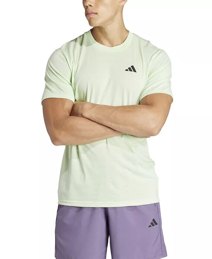 

Мужская футболка Essentials с логотипом Feel Ready adidas, зеленый