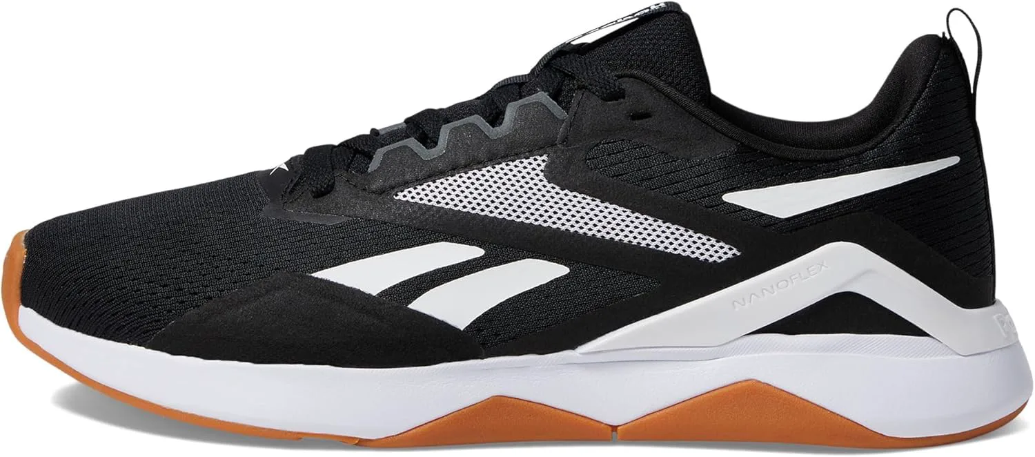 Мужские кроссовки Reebok Nanoflex Tr 2.0, черно-белый — фото 4