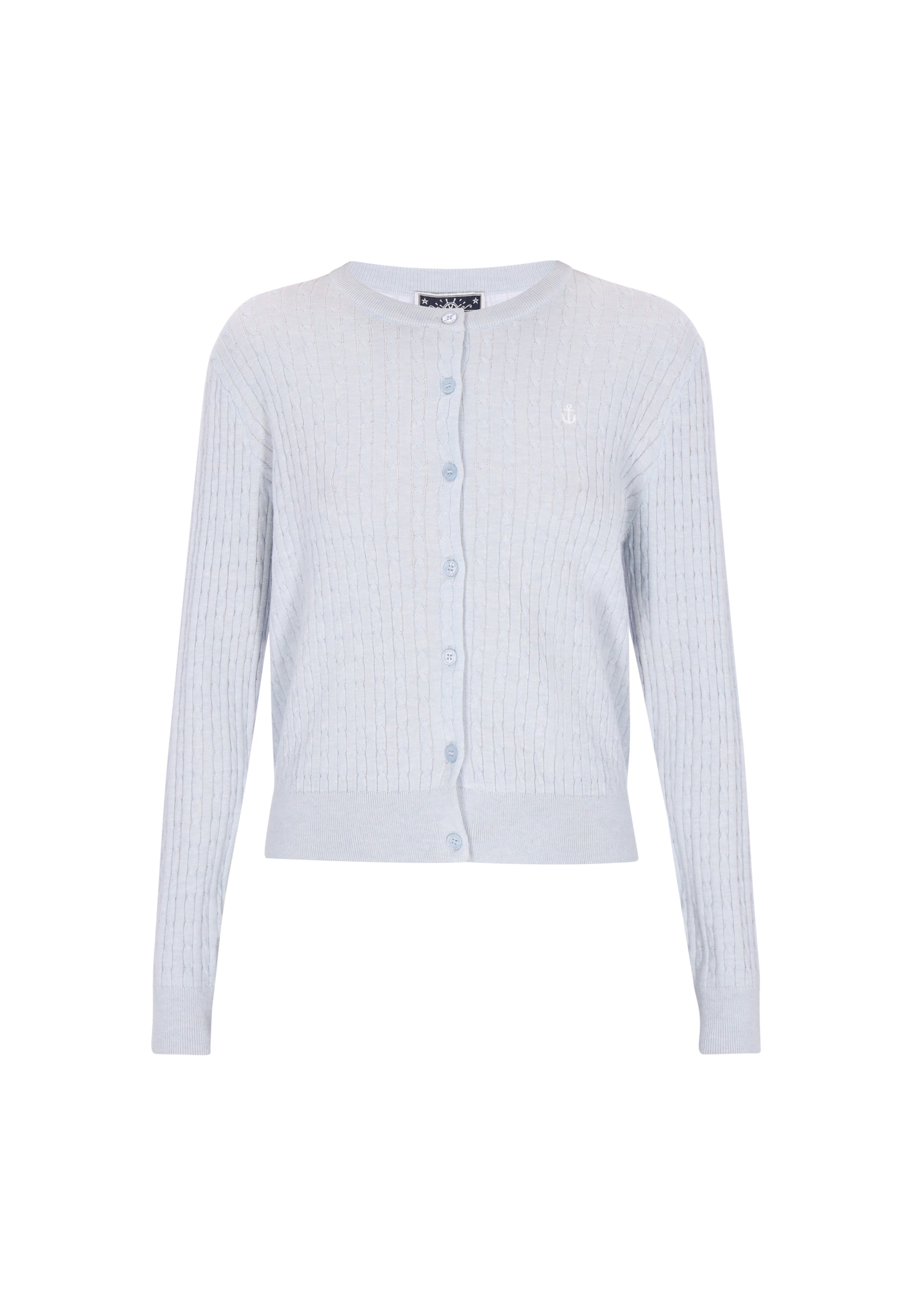 

DreiMaster Maritim Вязаный кардиган светло-голубого цвета