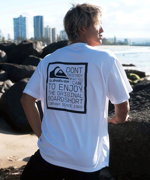 

Футболка с коротким рукавом, вязаный крой, с логотипом и принтом на спине Quiksilver