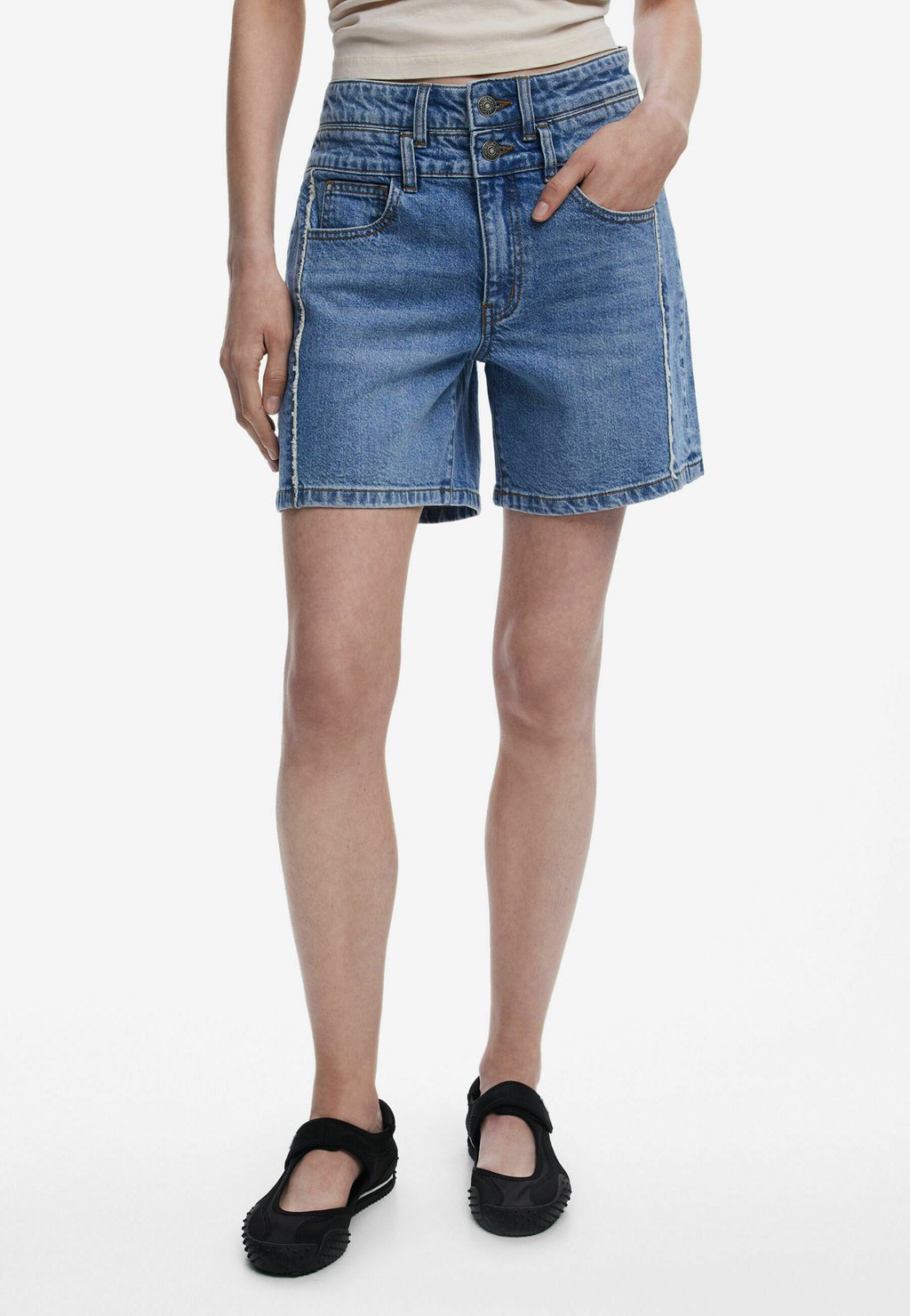 

Джинсовые шорты DOUBLE WAISTBAND BERMUDA Desigual, синий