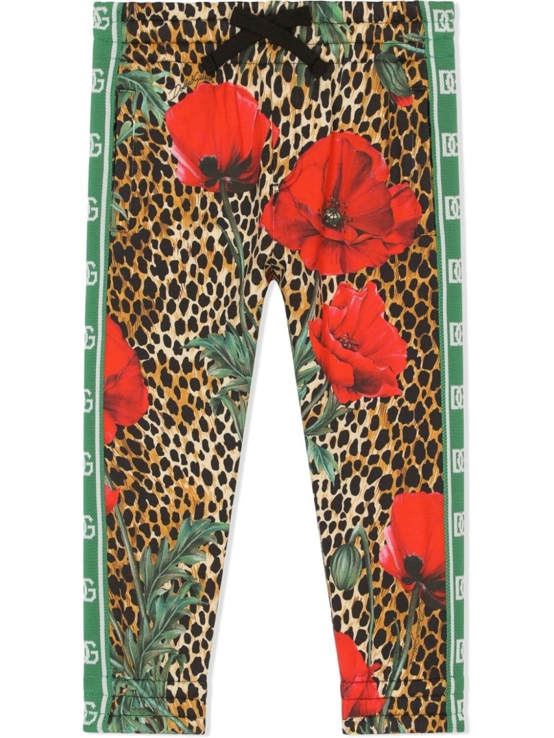 

Спортивные брюки Ocelot с логотипом Dolce & Gabbana Kids, коричневый