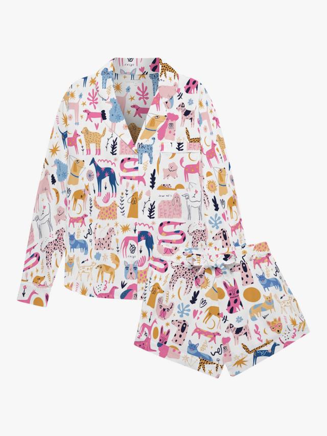 

Пижамный комплект с длинными рукавами и принтом собачек myza, Multi