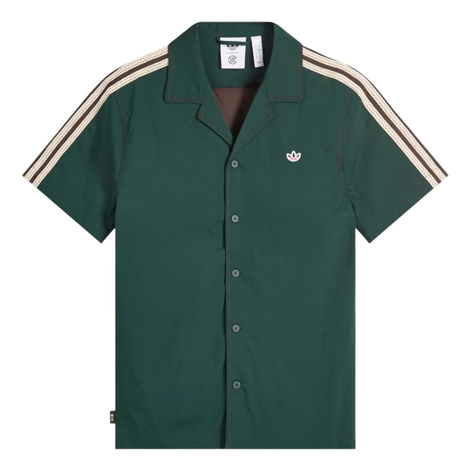 

Рубашка adidas x CLOT BY Edison Chen Short-Sleeved Shirt 'Green Brown'
