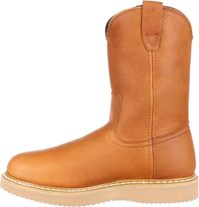 Мужские рабочие ботинки Georgia Boots на танкетке Wellington EH со стальным носком, золотой — фото 3