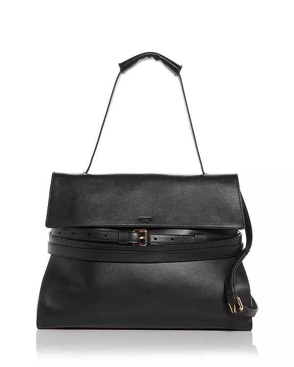 

Кожаная сумка через плечо Tie me Moschino, черный