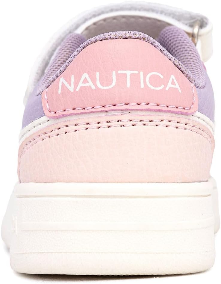 Кроссовки Nautica для девочек с регулируемым ремешком и эластичными банджи-ремешками, Удобная повседневная обувь (малыши/дети младшего возраста), розовый — фото 3