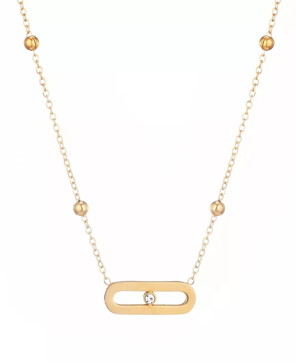 

Ожерелье из бруска, устойчивое к потускнению Adornia, gold