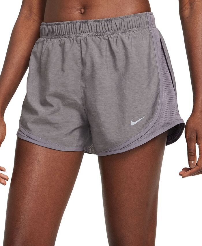 

Женские шорты для бега на короткой подкладке Tempo Nike, серый