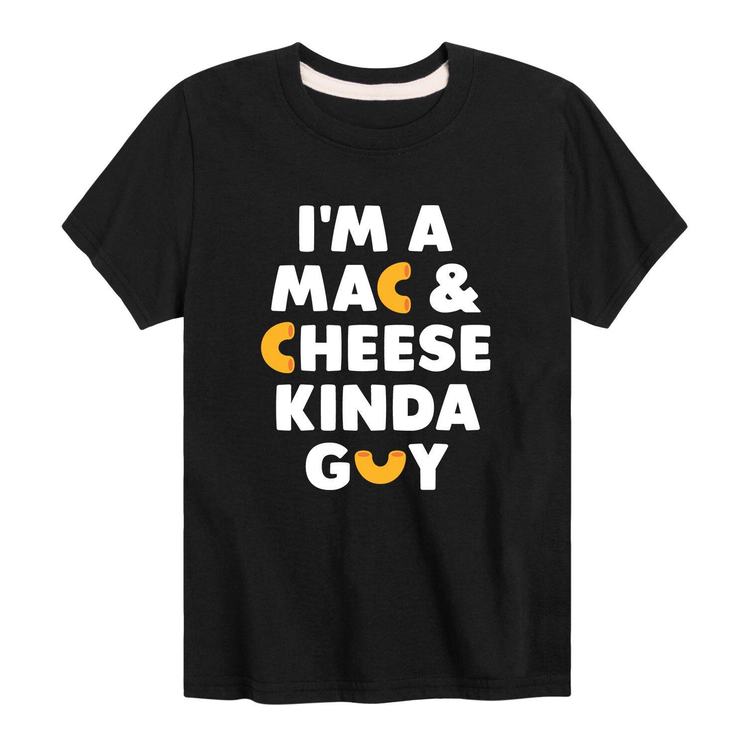 

Футболка с рисунком «Я Mac And Cheese Kinda Guy» для мальчиков 8–20 лет Licensed Character, черный