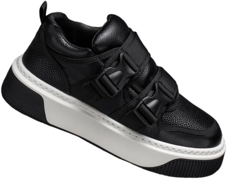 

Мужские модные спортивные кроссовки с толстой подошвой- противоскользящие, дышащие, легкие, подходят для активного отдыха, повседневного использования и тренировок в зале Fmshi, черный