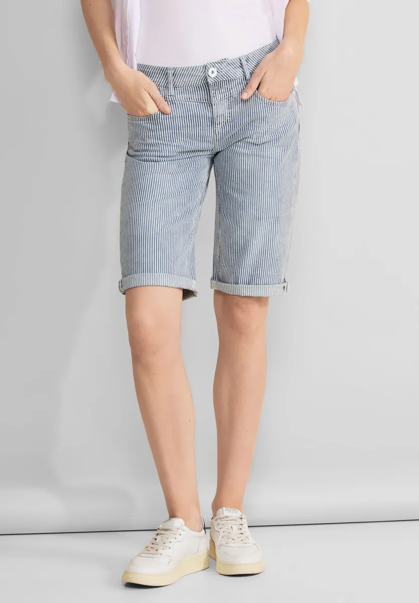 

STREET ONE прямые джинсы, средняя талия, цвет Stripe Soft Washed