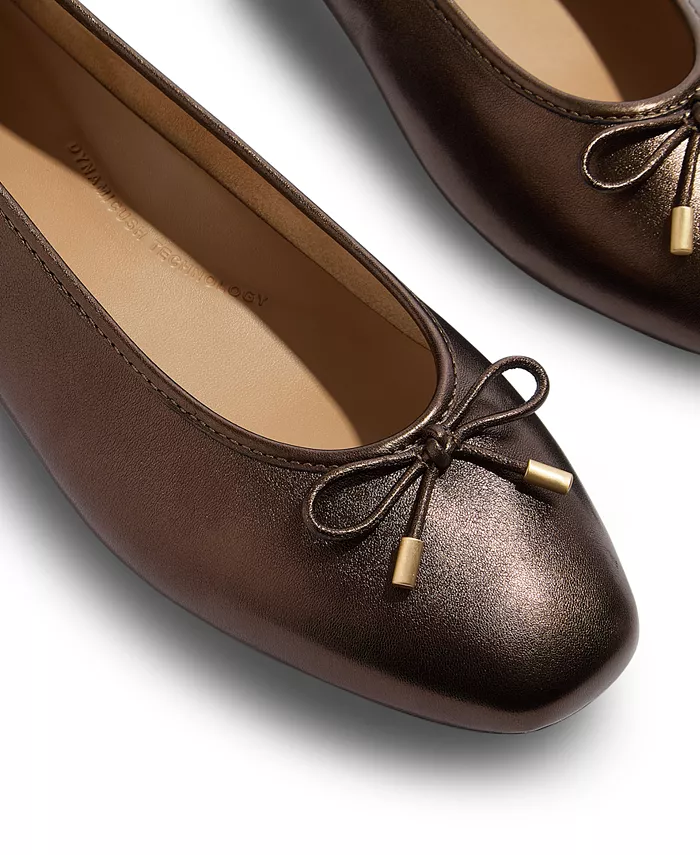 Женские балетки Delicato с бантом FitFlop, коричневый — фото 3