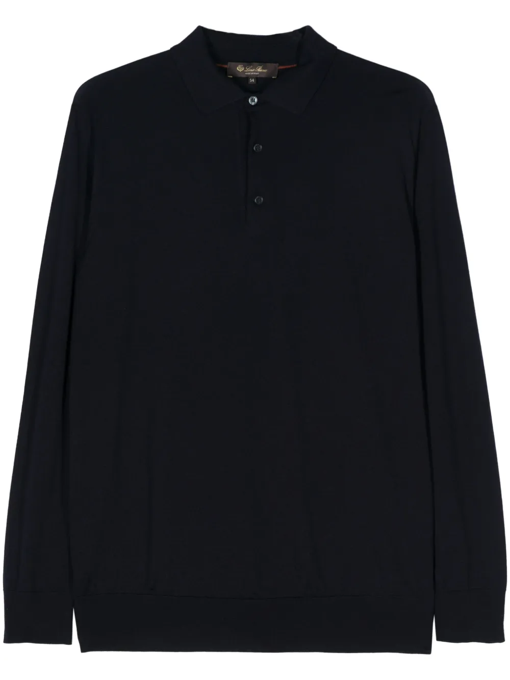 

Рубашка поло тонкой вязки Loro Piana, синий