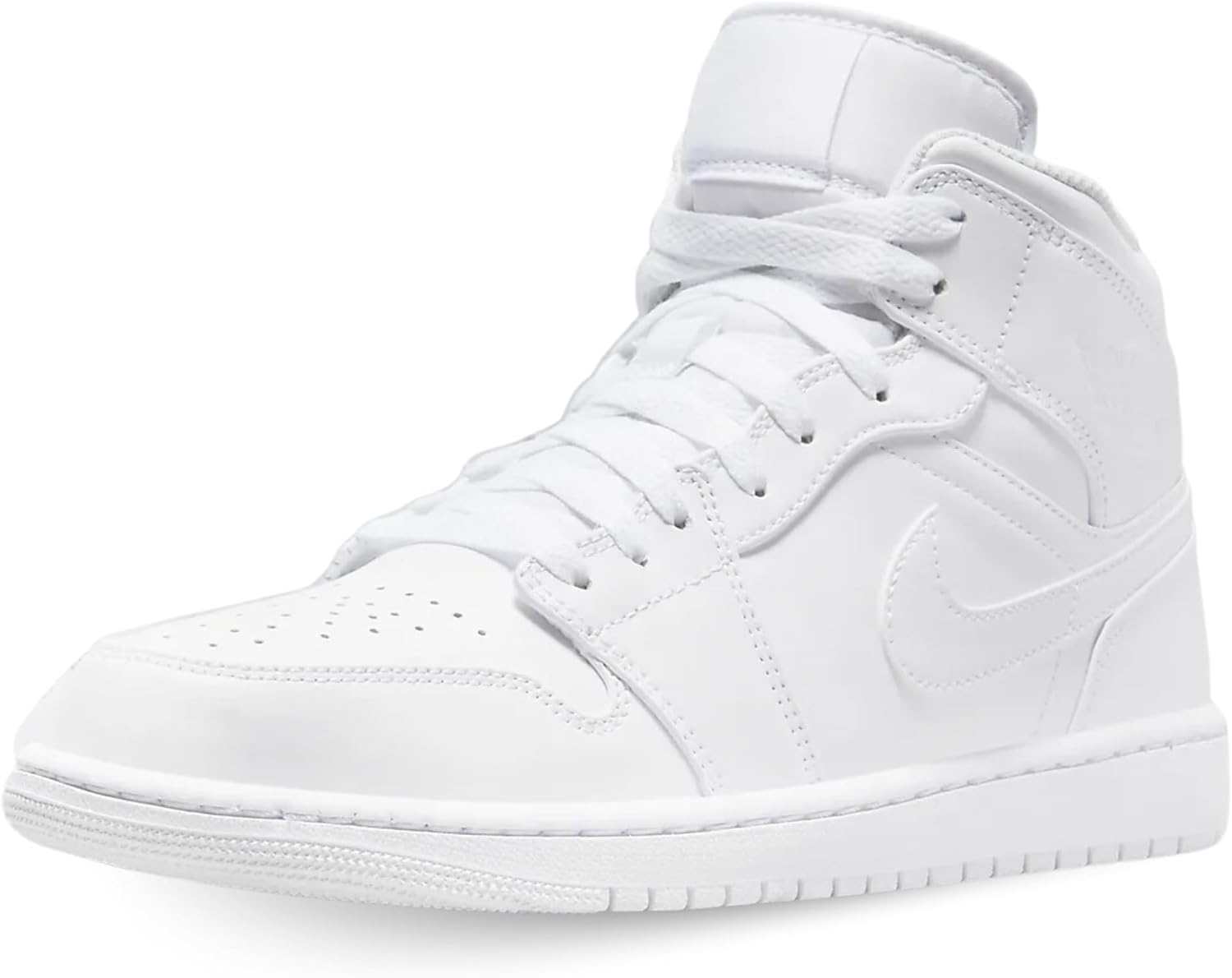 

Баскетбольные кроссовки Nike Air Jordan 1 Mid для мужчин, White/White/White