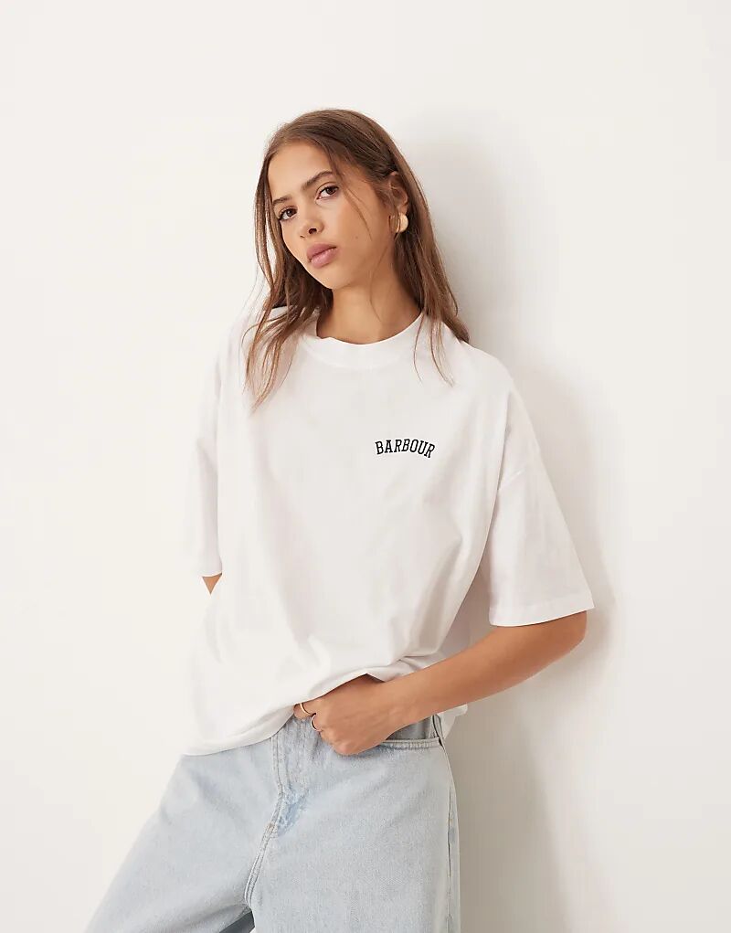 

Футболка Barbour Claydon белого цвета