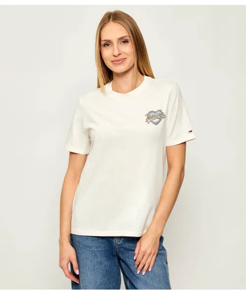 

Футболка Relaxed fit Tommy Jeans, бежевый