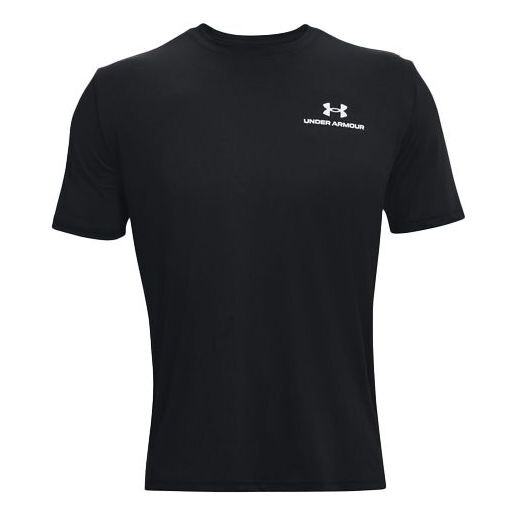 

Футболка rush energy t-shirt 'black' Under Armour, черный