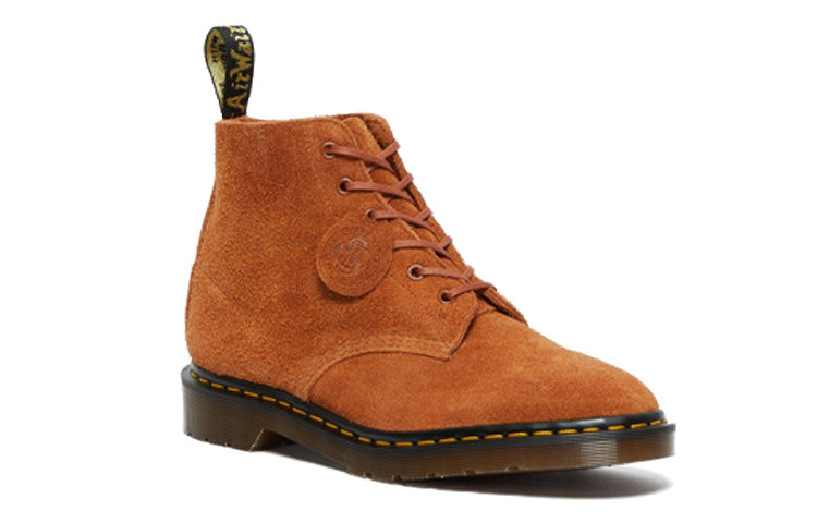 Мужские ботинки Dr.Martens 101 до щиколотки замшевые, рыжий — фото 2