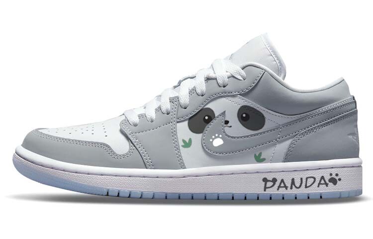 

Кроссовки Air Jordan 1 Vintage Basketball Shoes Women's Low-top Grey/white, светло-серый