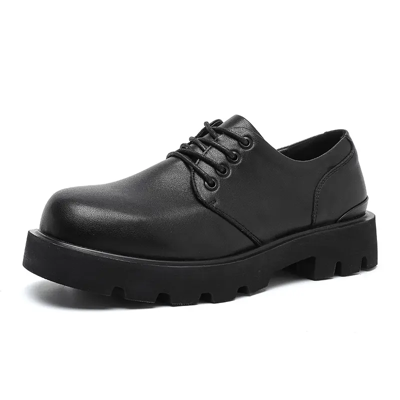 WEISHIBANGWEI Мужские повседневные туфли черные - ярко-черные, цвет Bright Black — фото 3