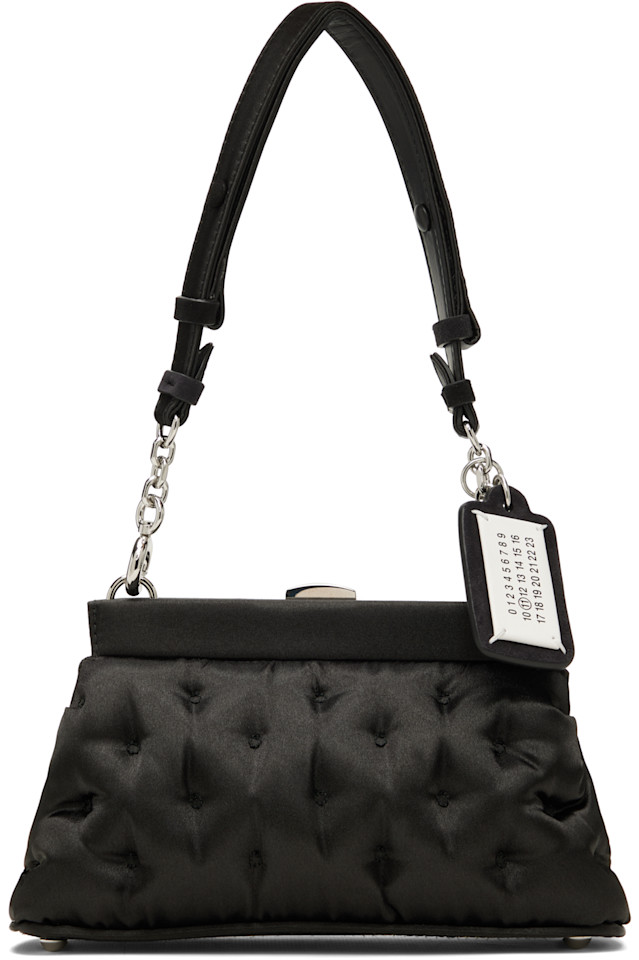 

Маленькая гламурная клатч-сумочка с вышивкой Glam Slam Maison Margiela, черный