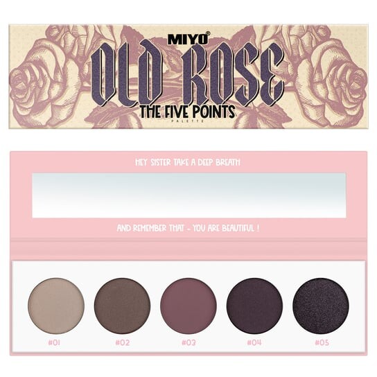 

Палетка теней для век 03 Old Rose, 6,5 г Miyo, Five Points Palette