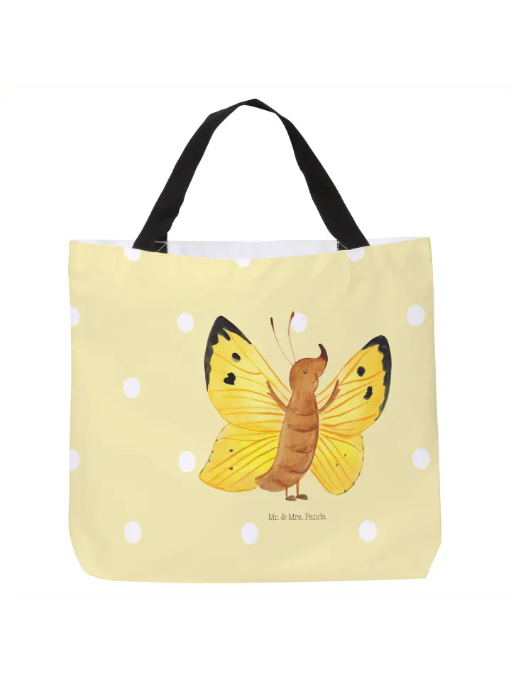 

Шоппер Mr. & Mrs. Panda, желтый пастельный