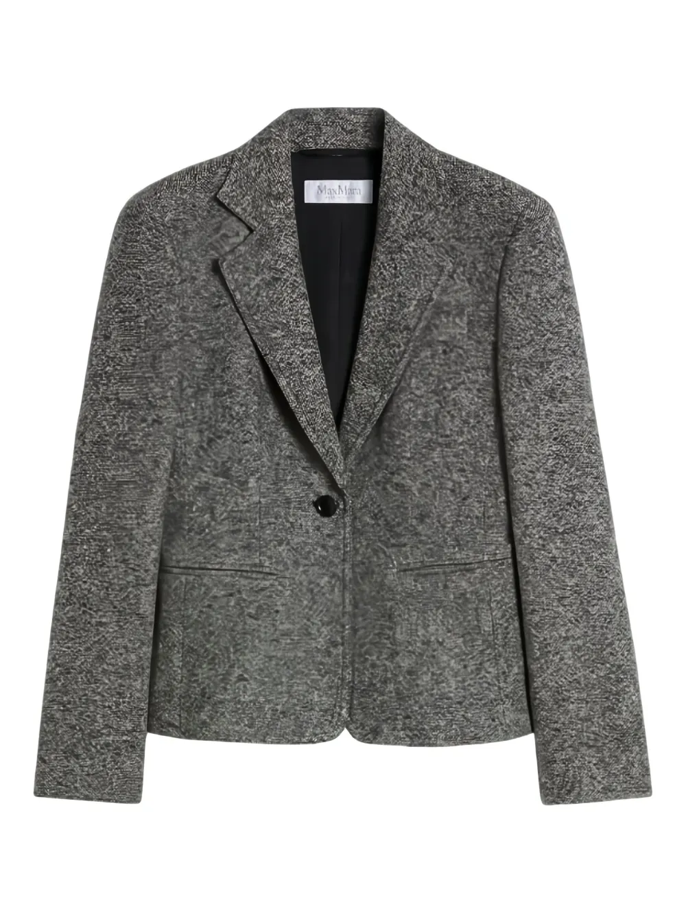 

Однобортный твидовый блейзер Max Mara, серый