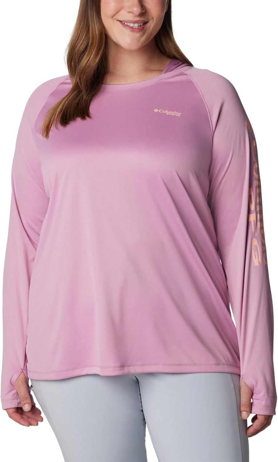 

Columbia Women's Tidal Tee Hoodie, Minuet/Tiki Pink Logo, Розовый, Columbia Women's Tidal Tee Hoodie, Minuet/Tiki Pink Logo