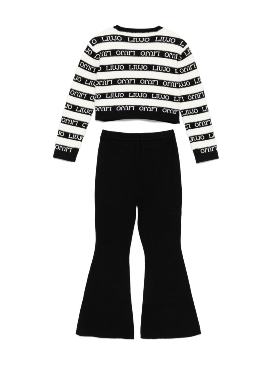 Детский трикотажный спортивный костюм Liu Jo Liu Jo Kids, черный — фото 2