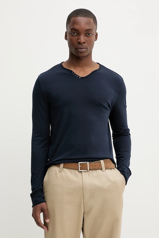 

Лонгслив хлопковый Zadig&Voltaire, темно-синий