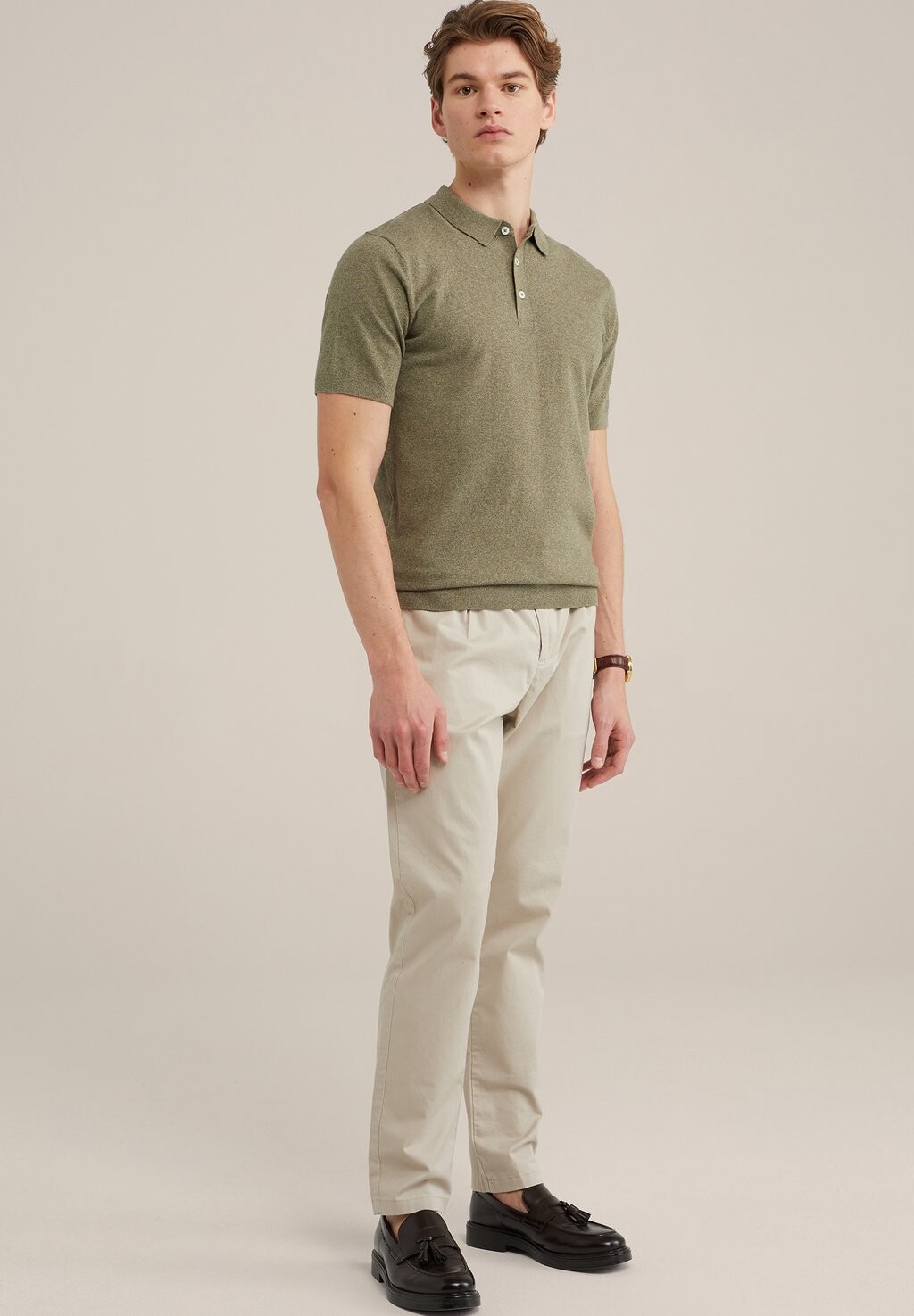 

Рубашка-поло WE Fashion, зеленая