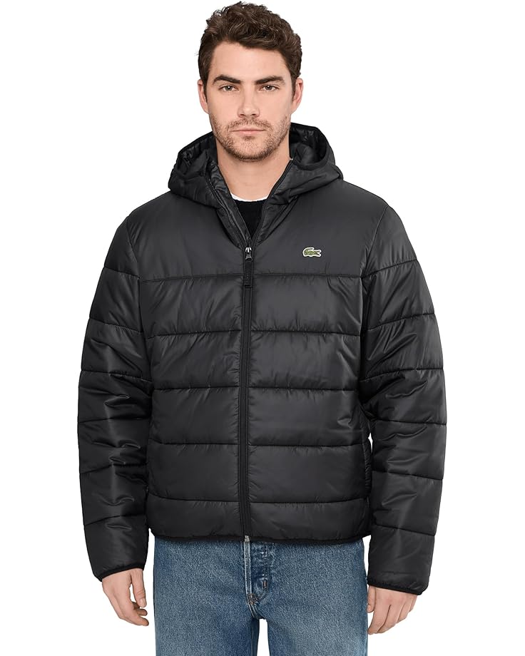

Мужская водоотталкивающая стеганая пуховая куртка Lacoste, Black